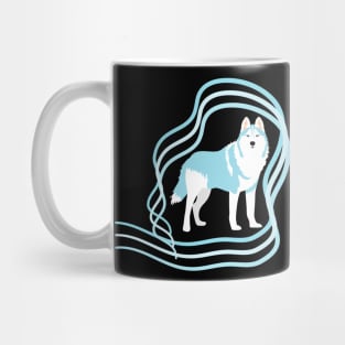 Wavy Siberian Husky Mug